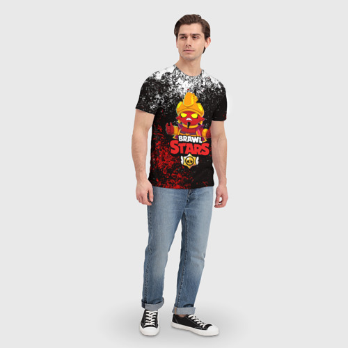 Мужская футболка 3D BRAWL STARS EVIL GENE | ДЖИН, цвет 3D печать - фото 5