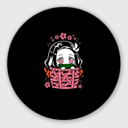 Круглый коврик для мышки Kimetsu no Yaiba Nezuko Незуко