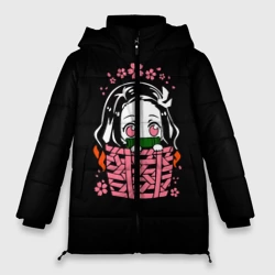 Женская зимняя куртка Oversize Kimetsu no Yaiba Nezuko Незуко