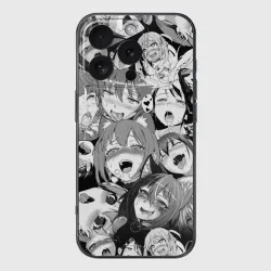 Чехол для iPhone 16 Pro Max силиконовый с защитой камеры Сенпай senpai