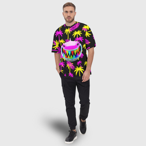 Мужская футболка oversize 3D 6ix9ine., цвет 3D печать - фото 5