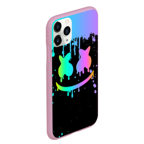 Чехол для iPhone 11 Pro Max матовый Marshmello, цвет розовый - фото 3