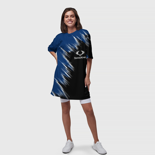 Платье-футболка 3D Ssangyong, цвет 3D печать - фото 5