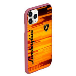 Чехол для iPhone 11 Pro Max матовый Lamborghini - фото 2