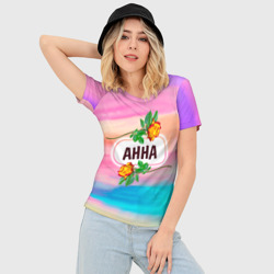Женская футболка 3D Slim Анна - фото 2