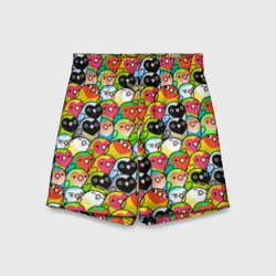 Детские спортивные шорты 3D Папуги