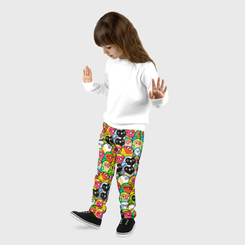 Детские брюки 3D Папуги, цвет 3D печать - фото 3