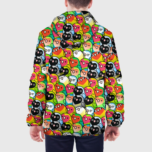 Мужская куртка 3D Папуги, цвет 3D печать - фото 5