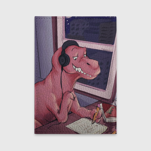 Обложка для автодокументов Динозавр на карантине - фото 2