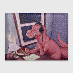 Обложка для студенческого билета Динозавр на карантине