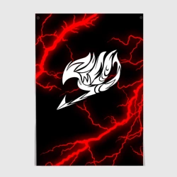 Постер Хвост Феи красные молнии