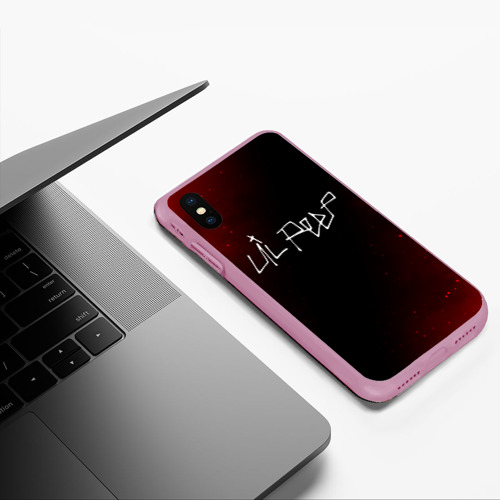 Чехол для iPhone XS Max матовый LIL Peep Лил Пип, цвет розовый - фото 5