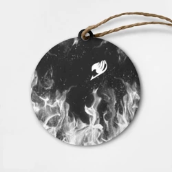 Деревянная игрушка круг Хвост Феи черное пламя