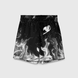 Детские спортивные шорты 3D Хвост Феи черное пламя