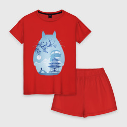 Женская пижама с шортиками хлопок Тоторо Миядзаки