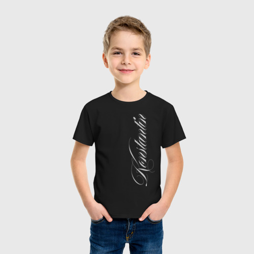 Детская футболка хлопок Константин, цвет черный - фото 3