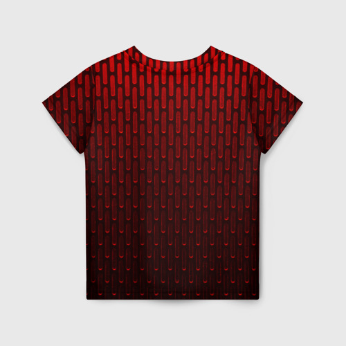 Детская футболка 3D текстура красный градиент , цвет 3D печать - фото 2