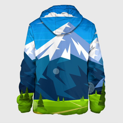 Мужская куртка 3D Горы пейзаж природа вектор, цвет 3D печать - фото 2