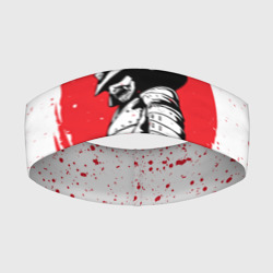 Повязка на голову 3D Самурай В каплях крови samurai IN drops of blood