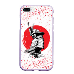 Чехол для iPhone 7Plus/8 Plus матовый Самурай В каплях крови samurai IN drops of blood