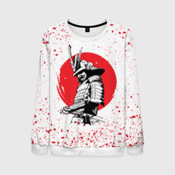 Мужской свитшот 3D Самурай В каплях крови samurai IN drops of blood
