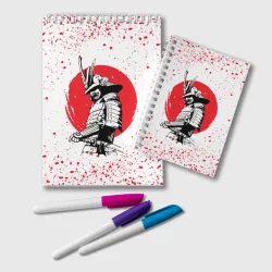 Блокнот Самурай В каплях крови samurai IN drops of blood