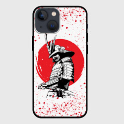 Чехол для iPhone 13 mini Самурай В каплях крови samurai IN drops of blood