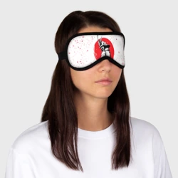Маска для сна 3D Самурай В каплях крови samurai IN drops of blood - фото 2