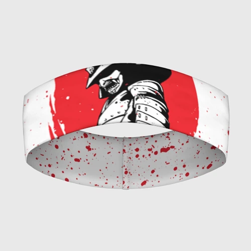 Повязка на голову 3D Самурай В каплях крови samurai IN drops of blood