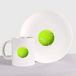 Набор: тарелка + кружка Теннис