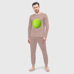 Мужская пижама с лонгсливом хлопок Теннис - фото 2