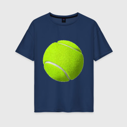 Женская футболка хлопок Oversize Теннис