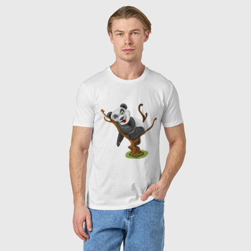 Мужская футболка хлопок Смешная панда - фото 3