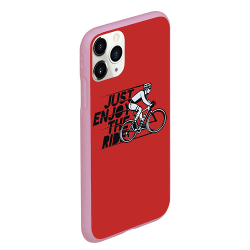 Чехол для iPhone 11 Pro Max матовый Just Enjoy the Ride, цвет розовый - фото 3