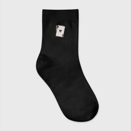 Носки с вышивкой карты, цвет черный
