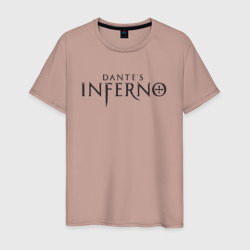 Мужская футболка хлопок Dante's inferno logo