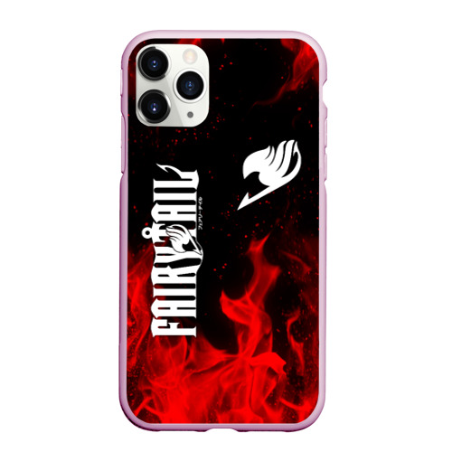 Чехол для iPhone 11 Pro матовый FAIRY TAIL / ХВОСТ ФЕИ, цвет розовый