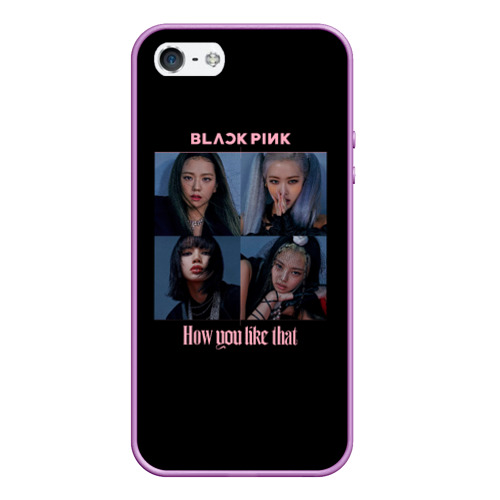 Чехол для iPhone 5/5S матовый Blackpink, цвет сиреневый