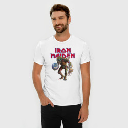 Мужская футболка хлопок Slim Iron Maiden - фото 2