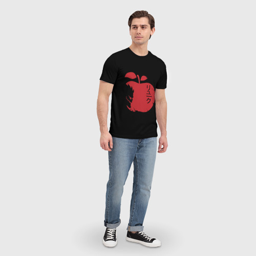 Мужская футболка 3D Рюк Тетрадь смерти, цвет 3D печать - фото 5