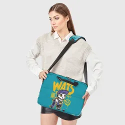 Сумка для ноутбука 3D Граффити Wats череп в кепке - фото 2