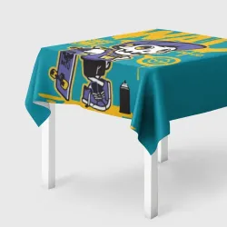 Скатерть 3D Граффити Wats череп в кепке