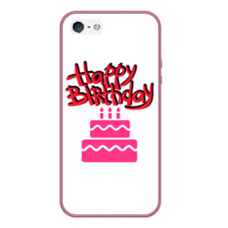 Чехол для iPhone 5/5S матовый Happy Birth Day
