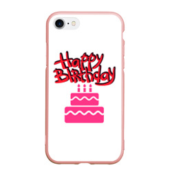 Чехол для iPhone 7/8 матовый Happy Birth Day