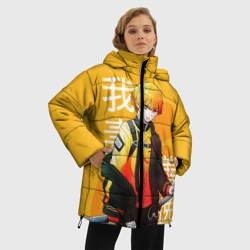 Женская зимняя куртка Oversize Зеницу Агацума с клинком - фото 2