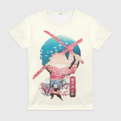 Женская футболка 3D Demon Slayer