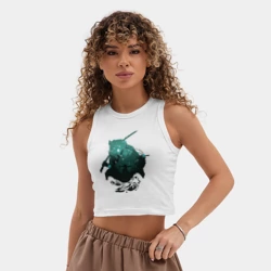 Женская укороченная майка-топ хлопок Inosuke - фото 2