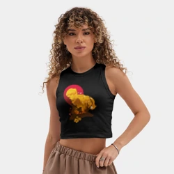 Женская укороченная майка-топ хлопок Зеницу - фото 2