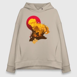 Женское худи Oversize хлопок Зеницу