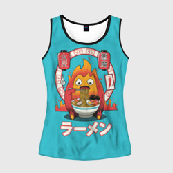 Женская майка 3D Calcifer & ramen